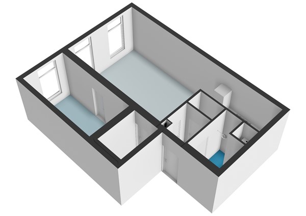 Floorplan - Breestraat 28A, 2311 CS Leiden